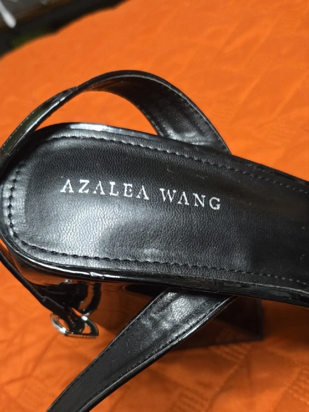 Azalea Wang Platform Block Heel Slingback Pumps In Black